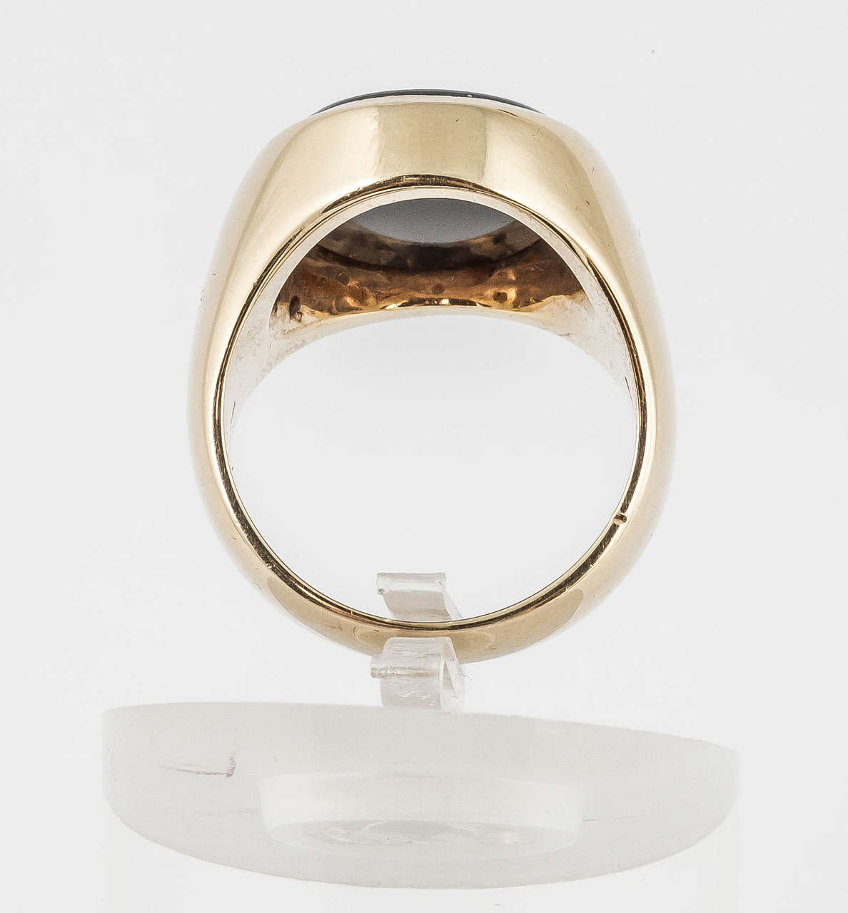 Women's or Men's Sardonyx Gold Armorial Signet Ring