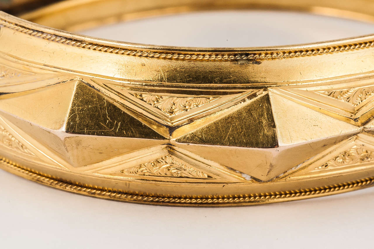 Victorian Gold Bangle Bracelet 1