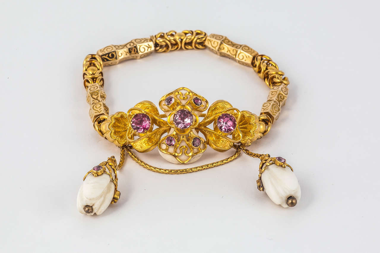 Gold Regency Bracelet For Sale 2