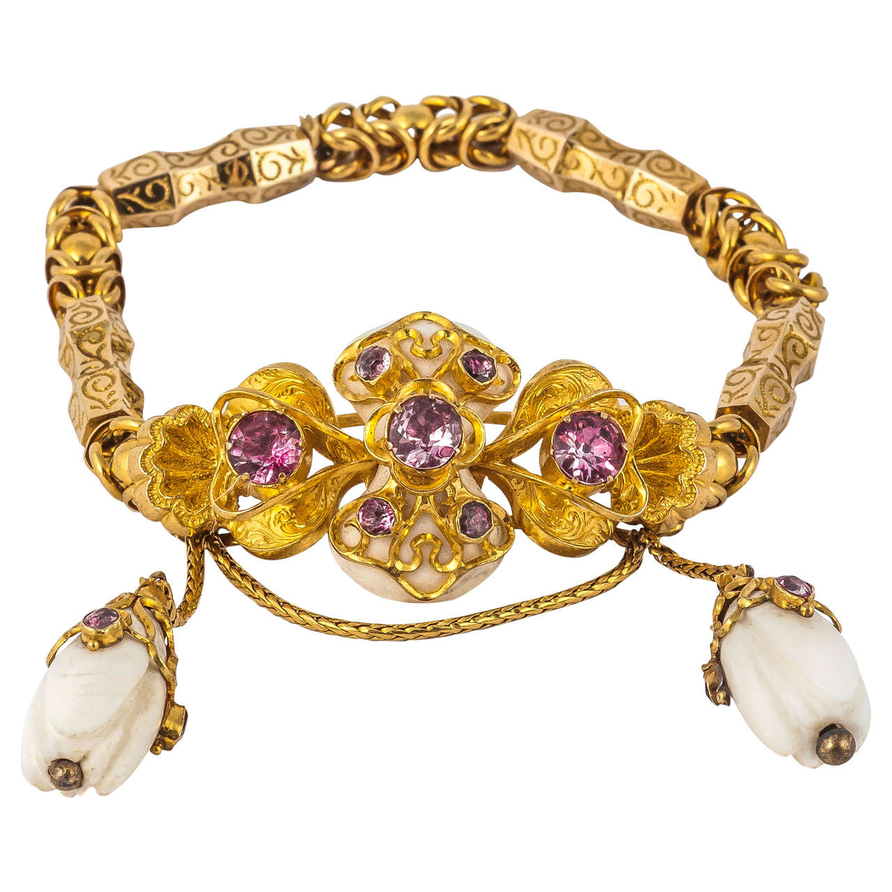 Gold Regency Bracelet For Sale