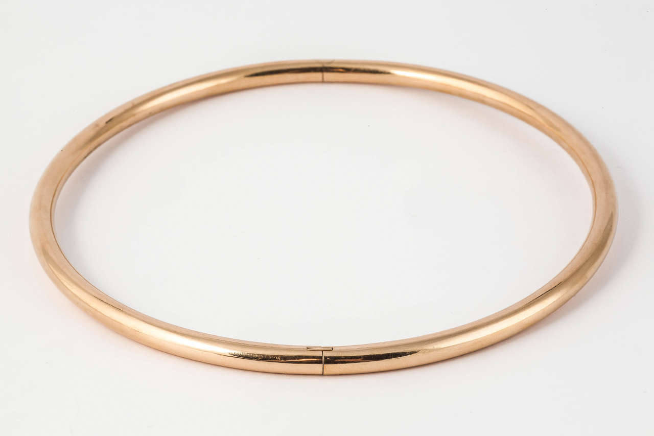 Victorian Gold Hinged Torque Necklace at 1stDibs