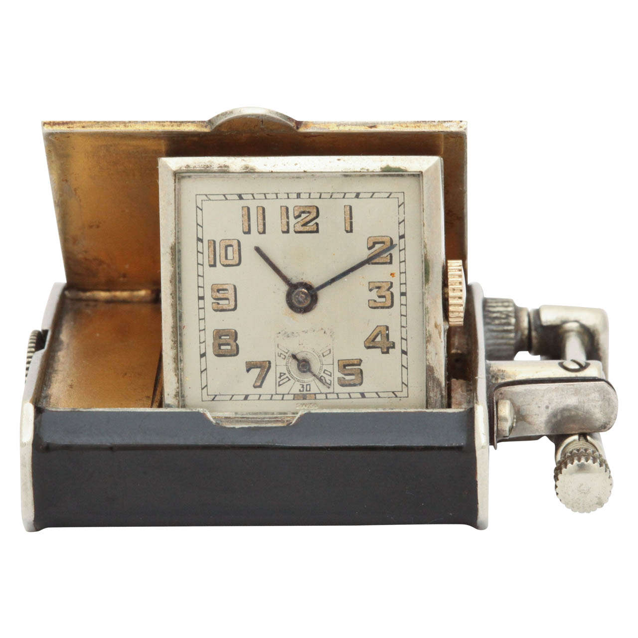 Hermann Art Deco Enamel Concealed Watch Lighter at 1stDibs pocket