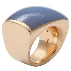Vhernier Plateau Chalcedony & Gold Ring 8