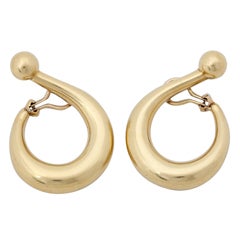Gold Unusual Hoop Earrings