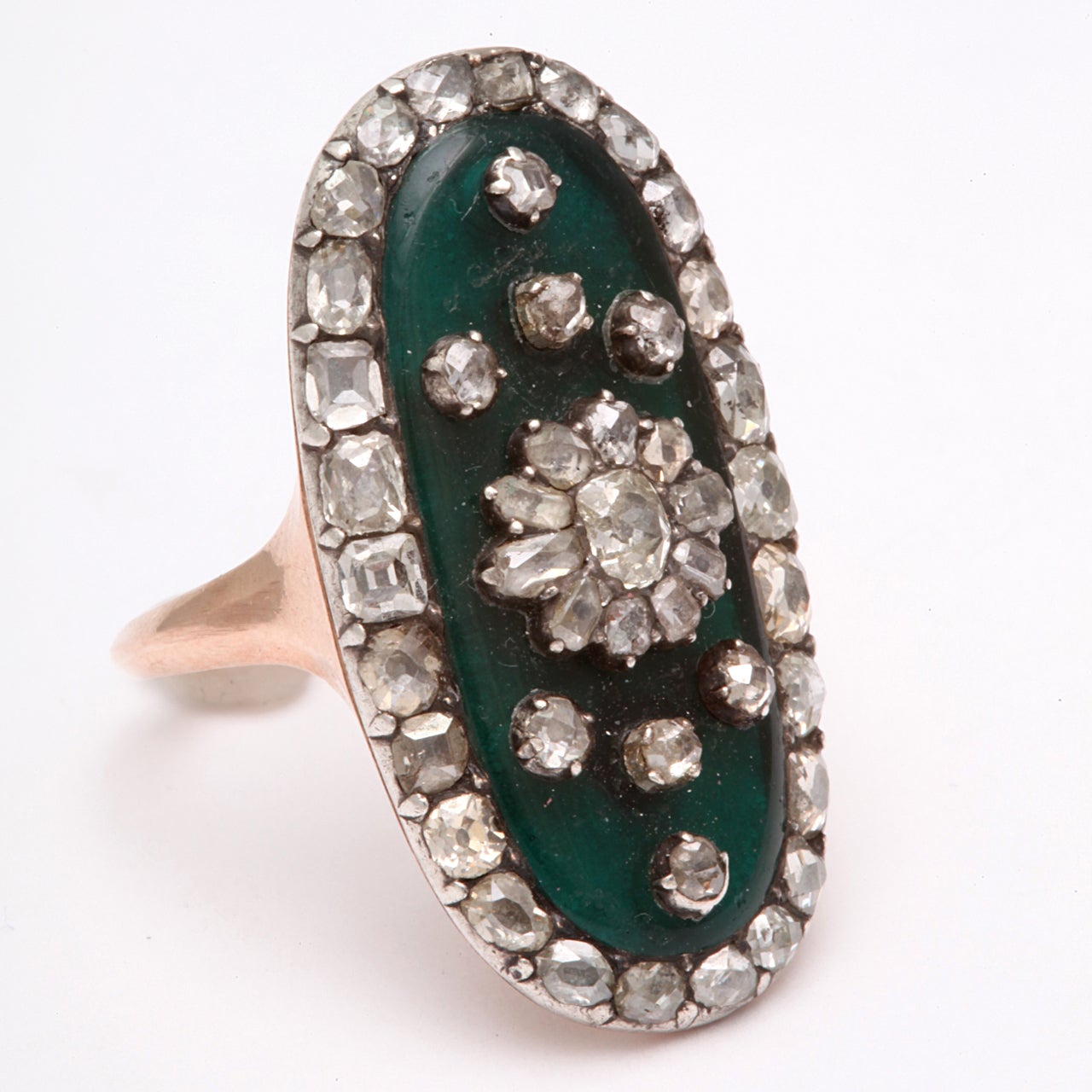 Women's or Men's Opulent, Rare, Georgian Diamond Ring