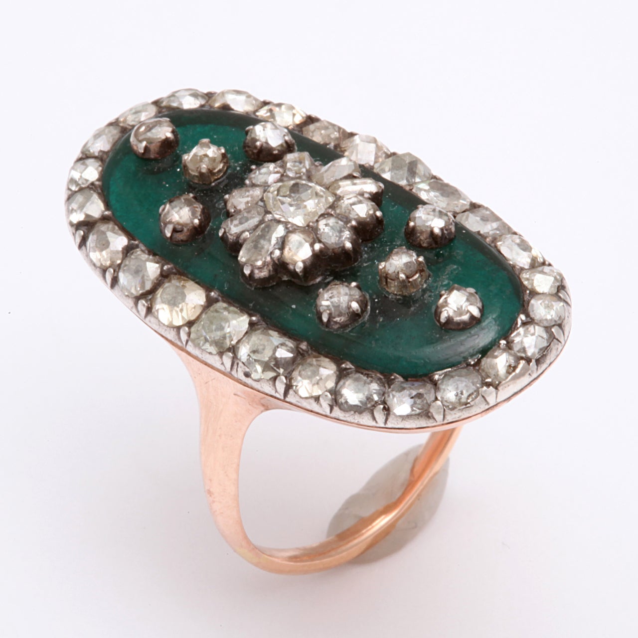 Opulent, Rare, Georgian Diamond Ring 2