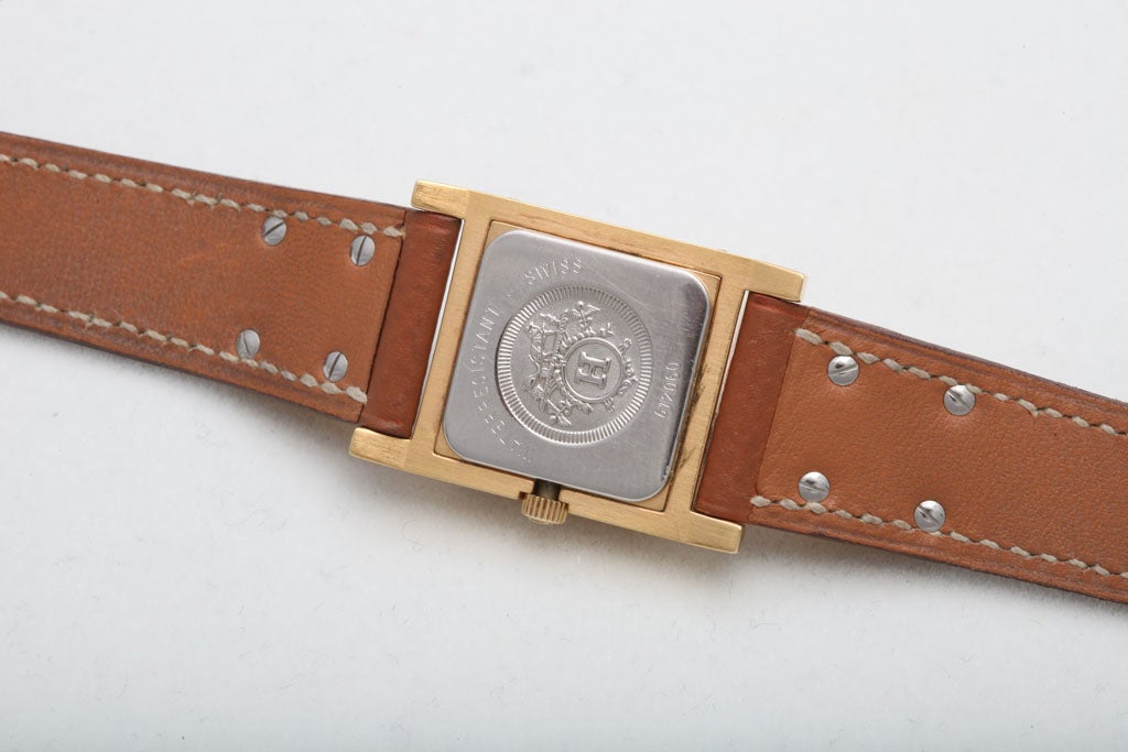 HERMES MEDOR WATCH BROWN/GOLD 3