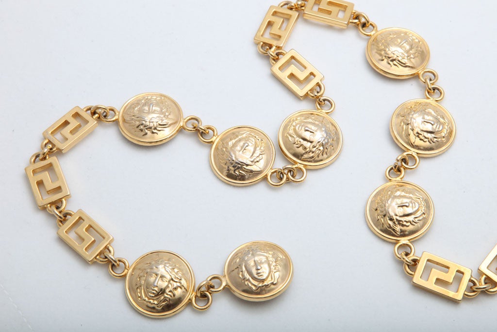 GIANNI VERSACE GOLD MEDUSA CHAIN BELT/NECKLACE at 1stDibs | versace ...