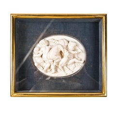 French Ivory Plaque Framed