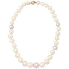 Impressive Large Fresh Water Pearl Necklace