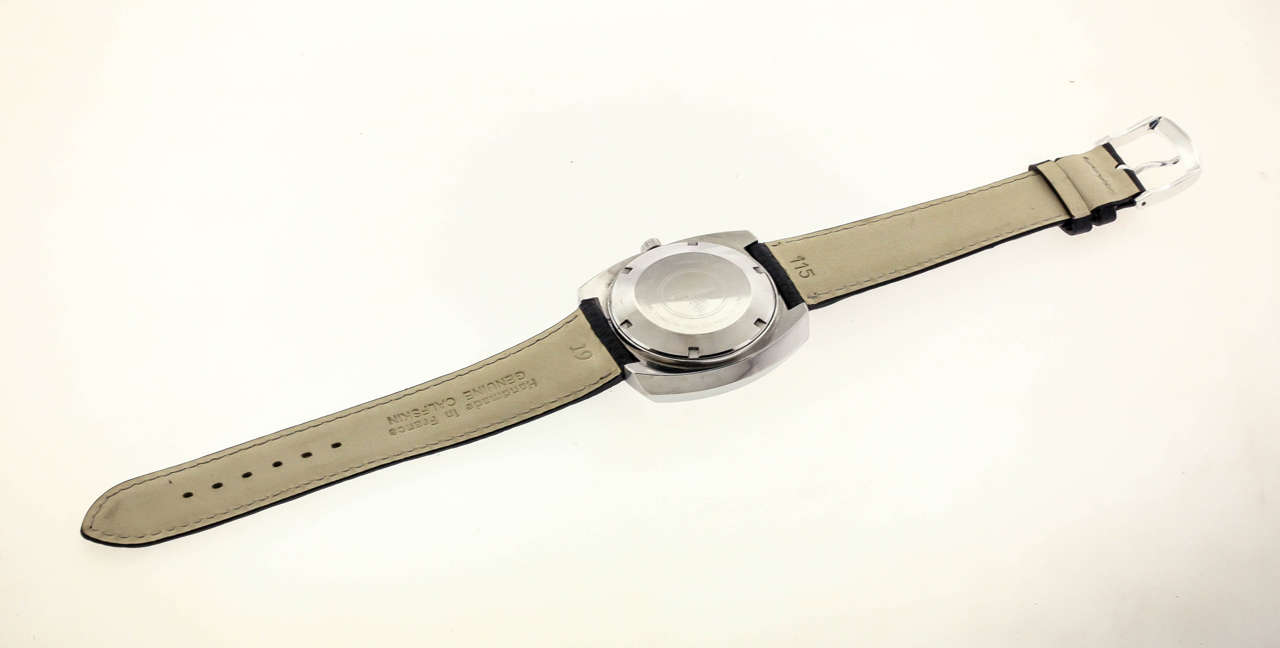 Sandoz Stainless Steel Mystery Dial Automatic Wristwatch In Excellent Condition In New York, NY