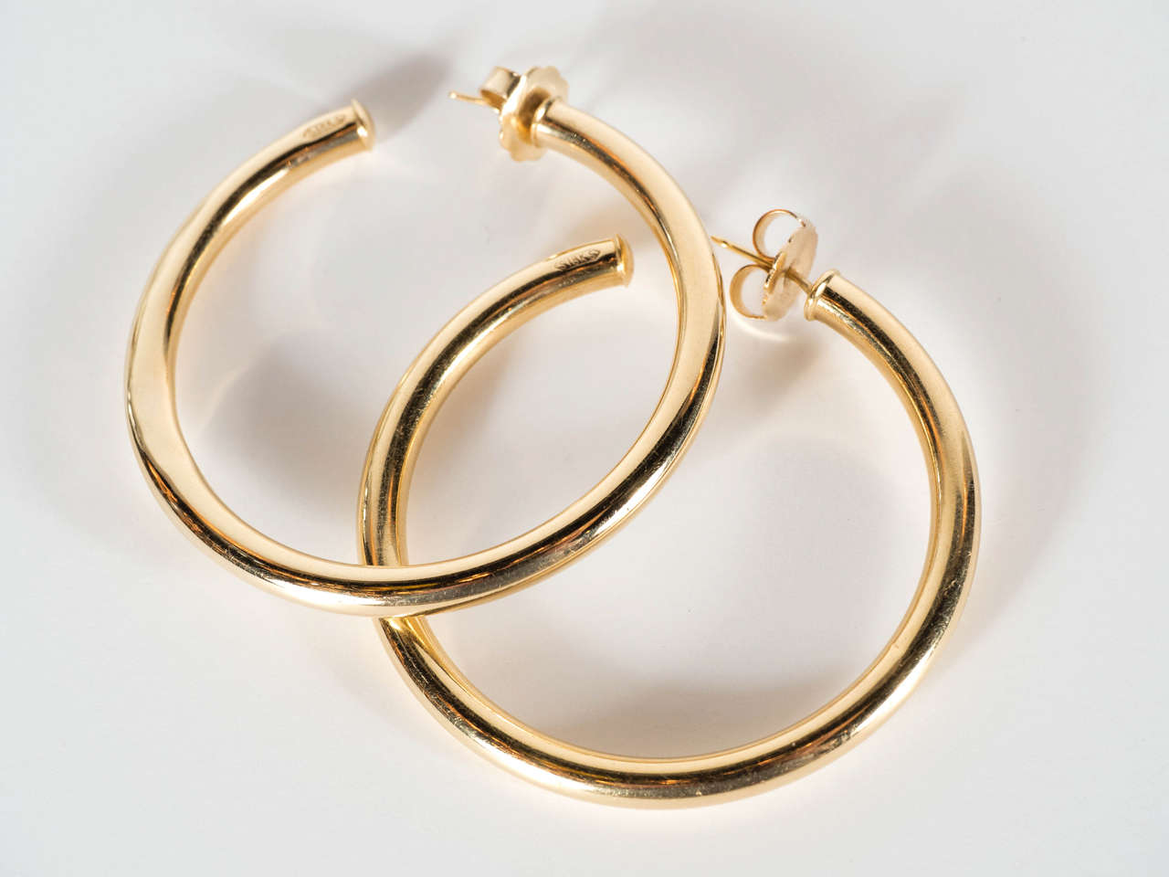 Women's Sculptural Modernist Gold Hoop Earrings