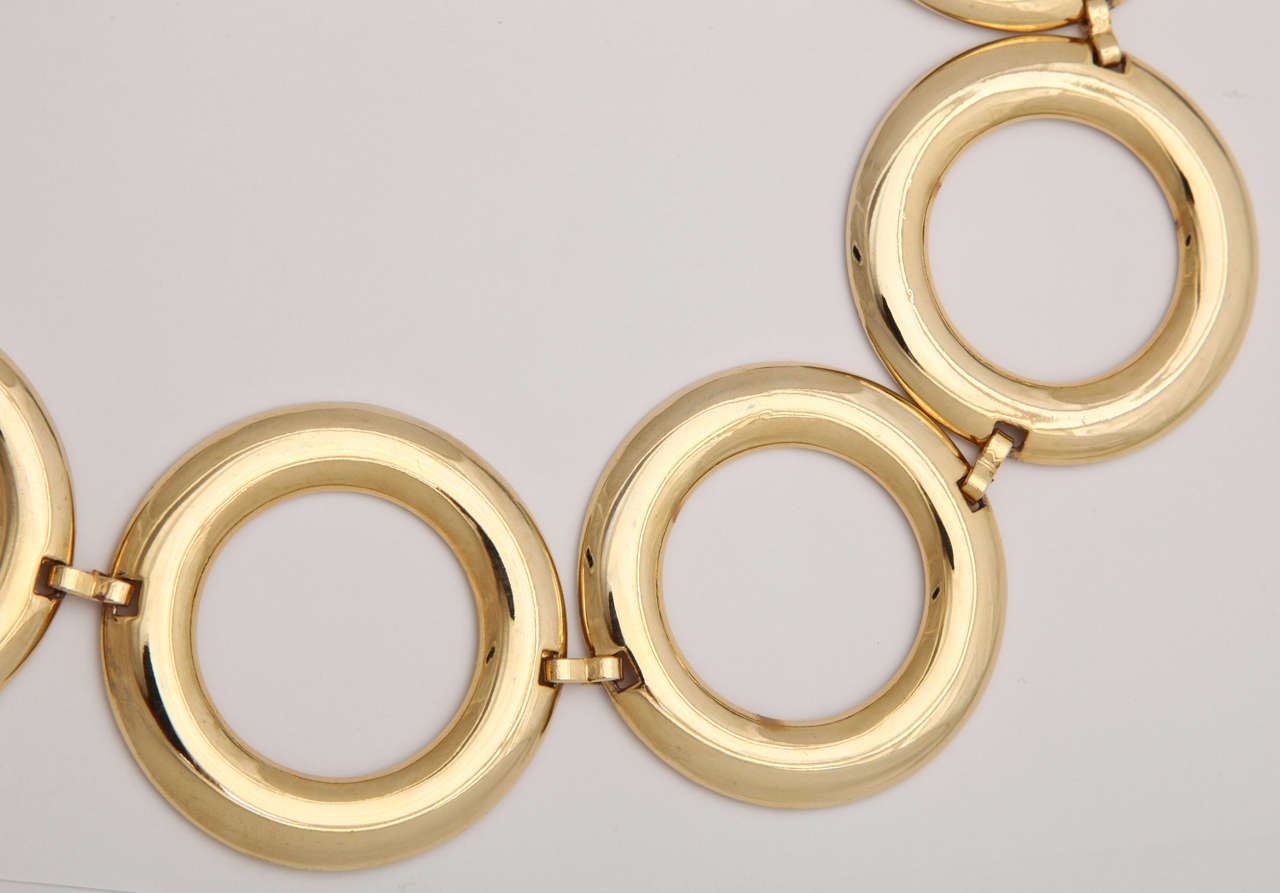 1960s "Gold" Circle Belt For Sale at 1stdibs