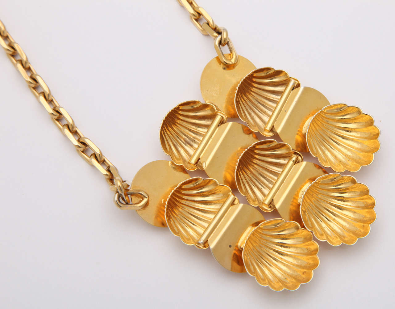 Shell Medallion Necklace, Costume Jewelry For Sale at 1stDibs used