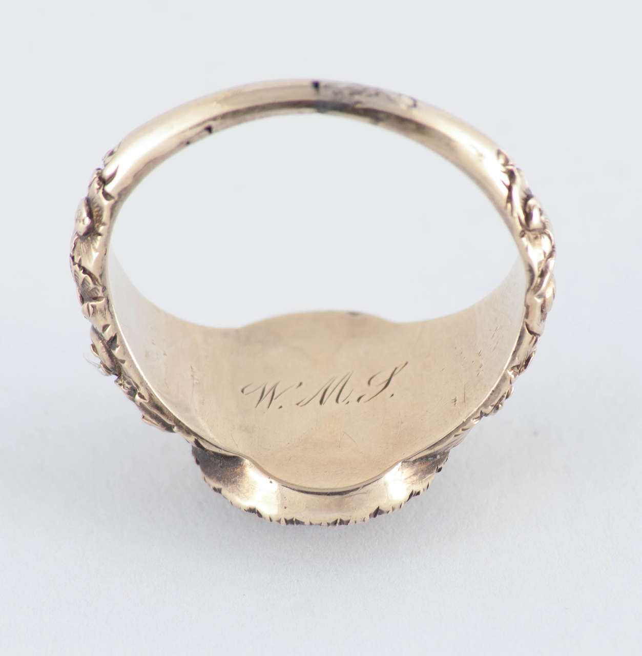 Georgian Pearl Amethyst Gold Ring 2