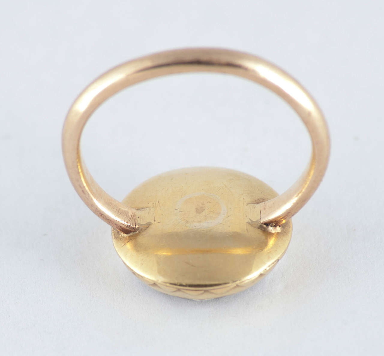 Women's Antique Stuart Crystal Gold Ring 