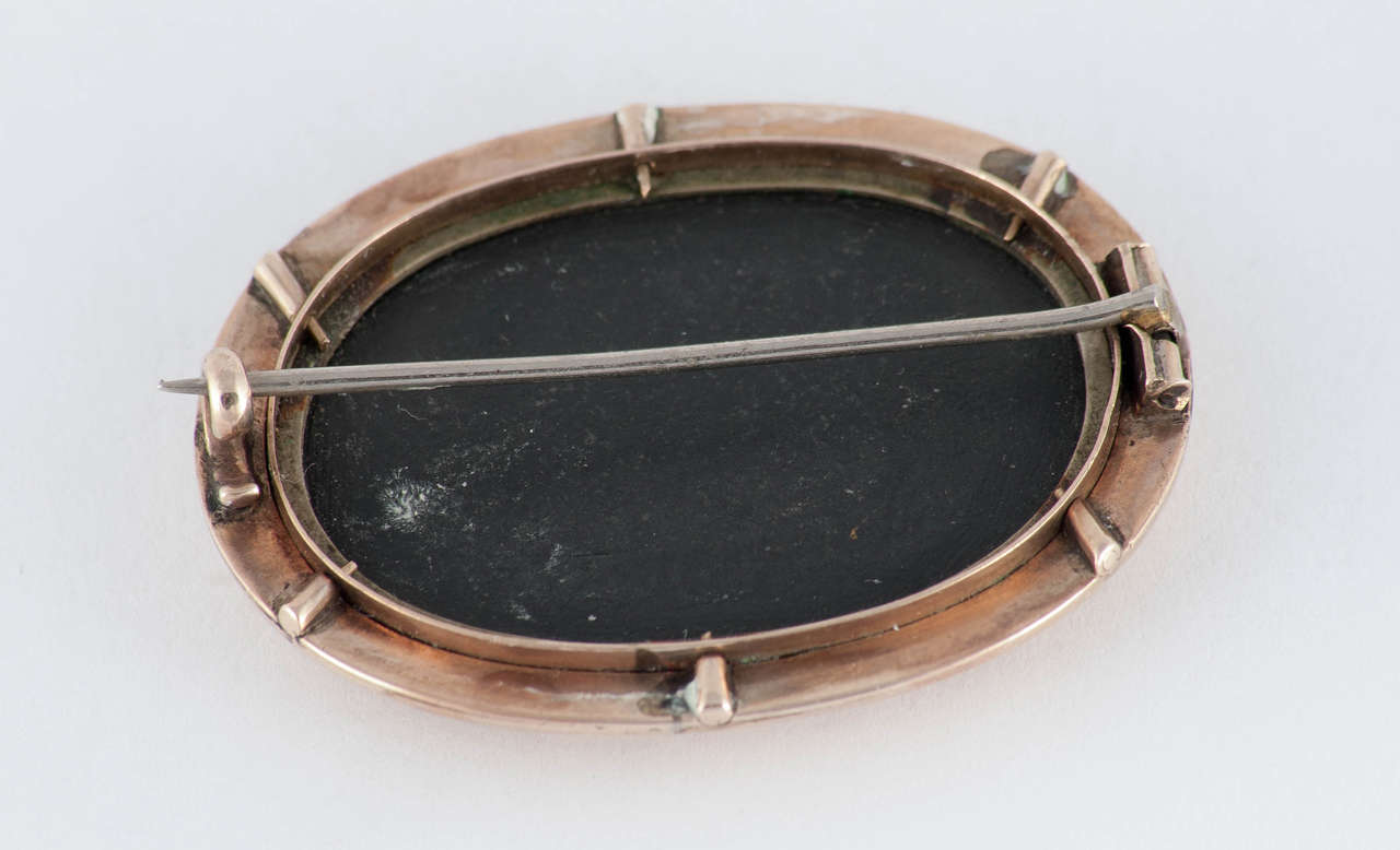 pietra dura brooch