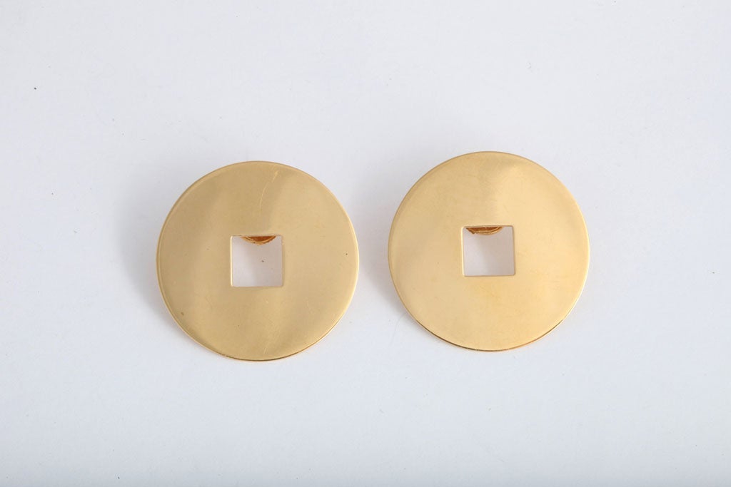 Jean Dinh Van Gold Earrings