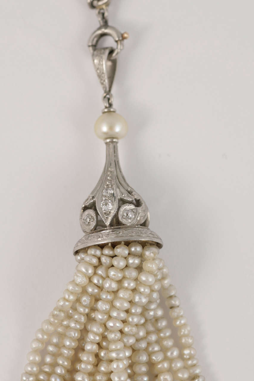 Natural Pearl Tassel For Sale at 1stDibs