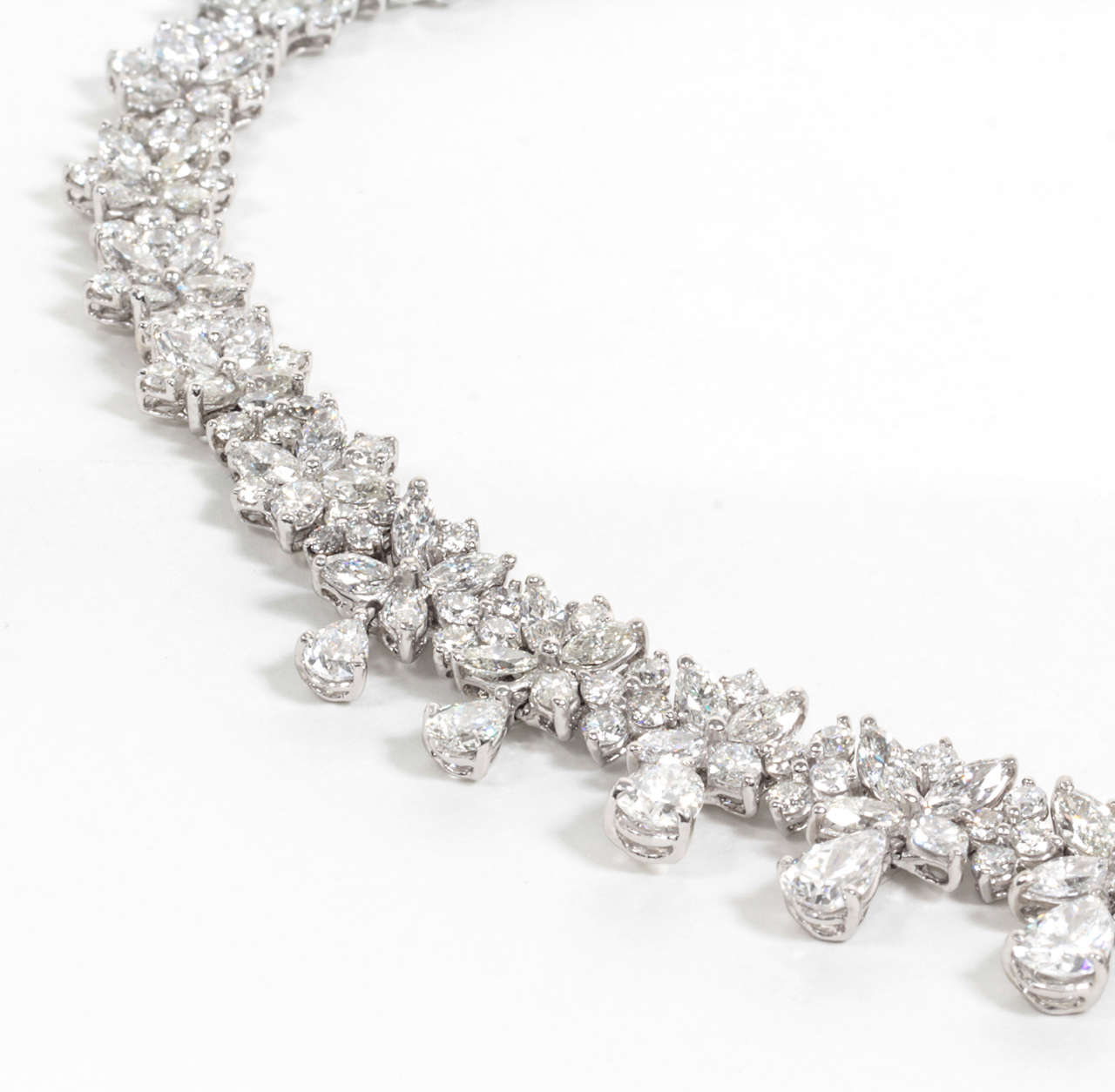 platinum diamond necklace set