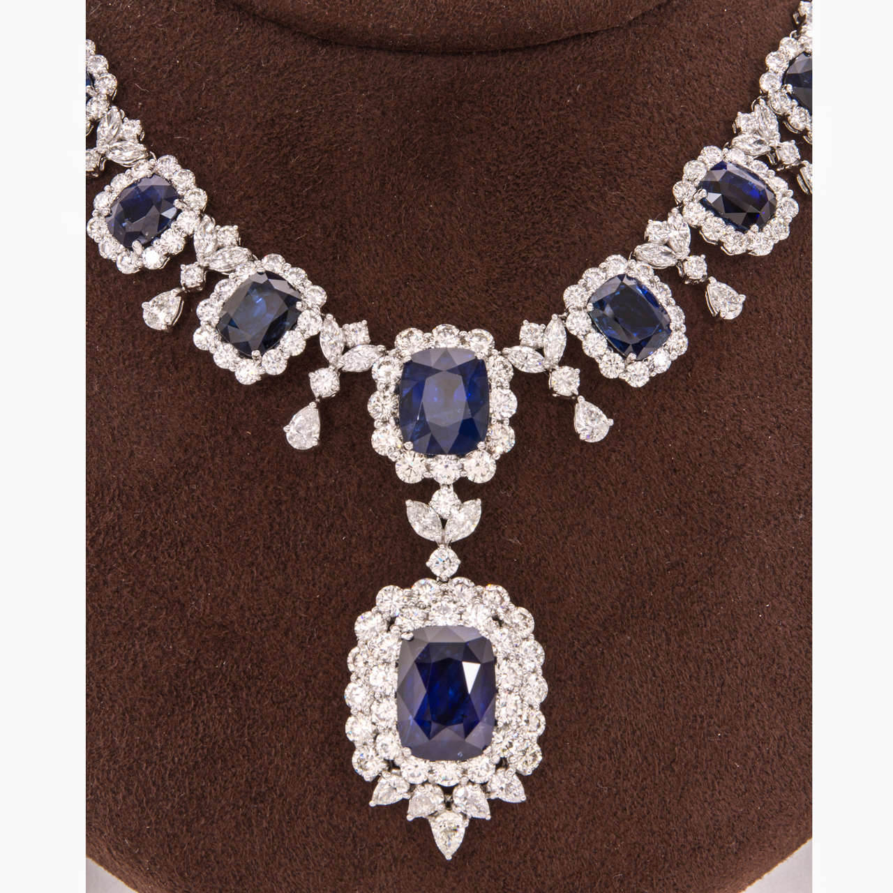 sapphire and diamond necklace