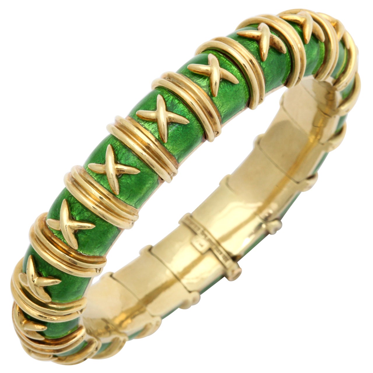 Gold and Enamel Bracelet Schlumberger for Tiffany