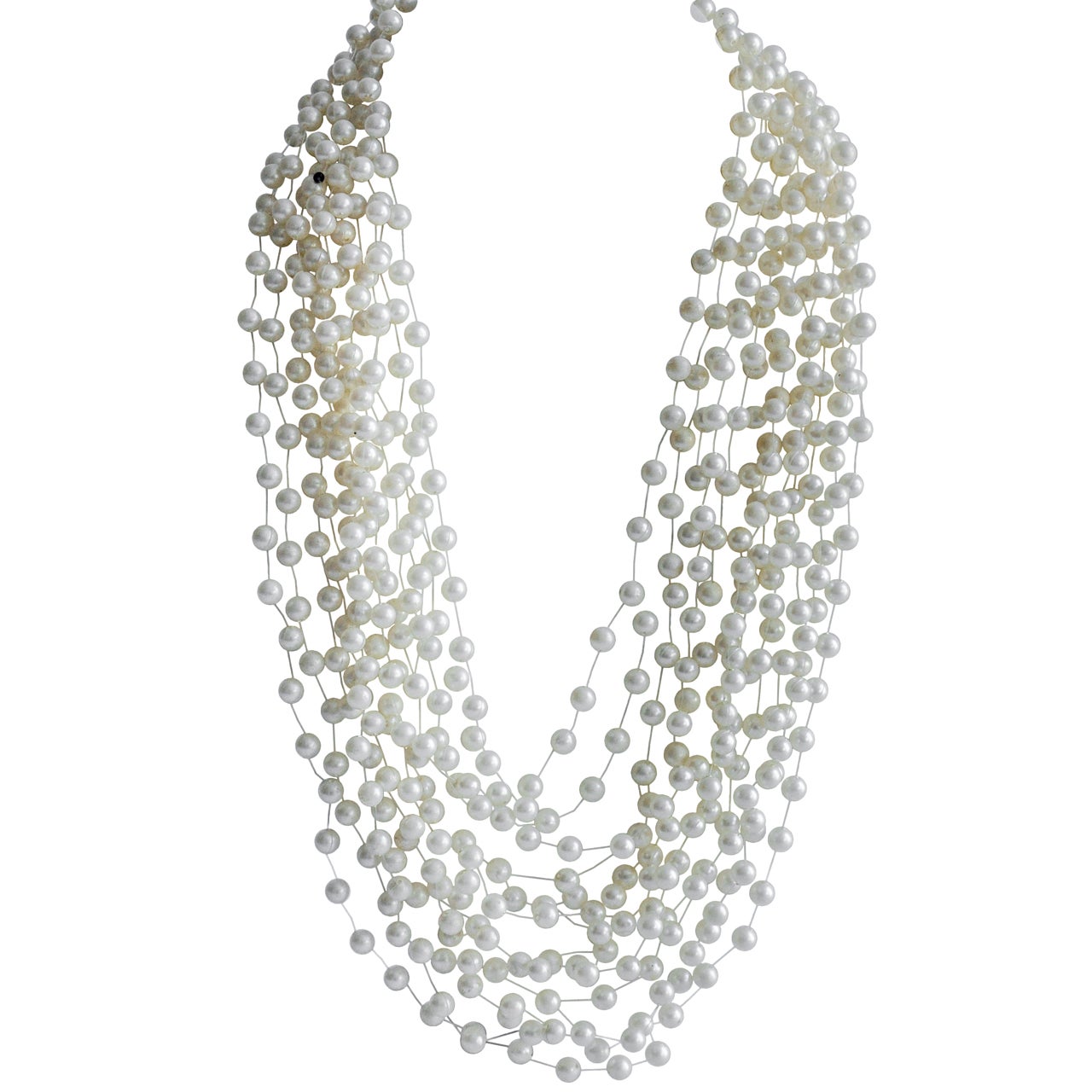 Multi-Strand Pearl Necklace by Langani