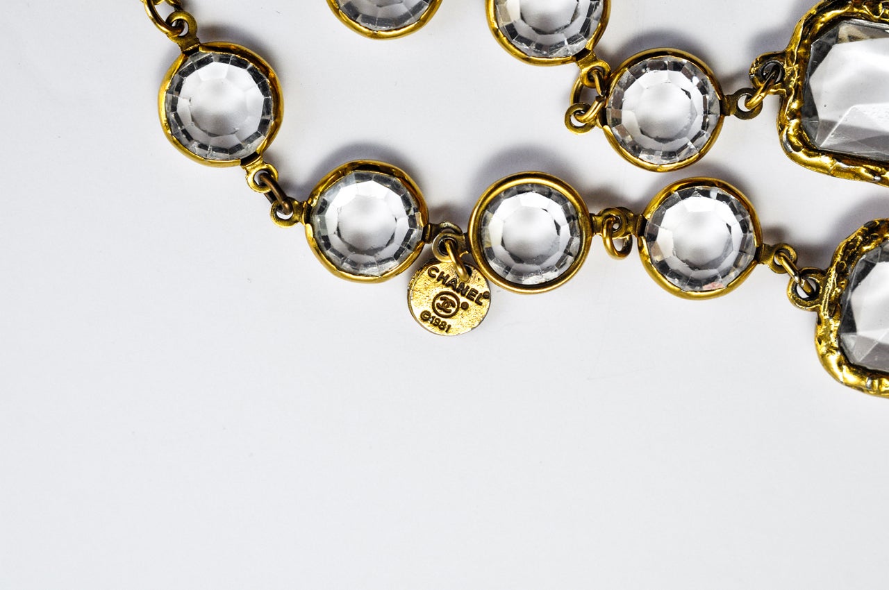 Chanel Crystal Chiclet Necklace 2