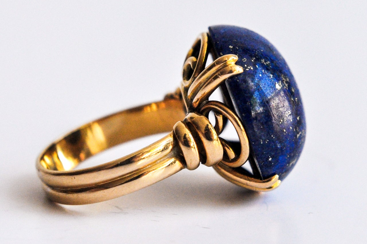 Women's Lapis Lazuli Gold Ring
