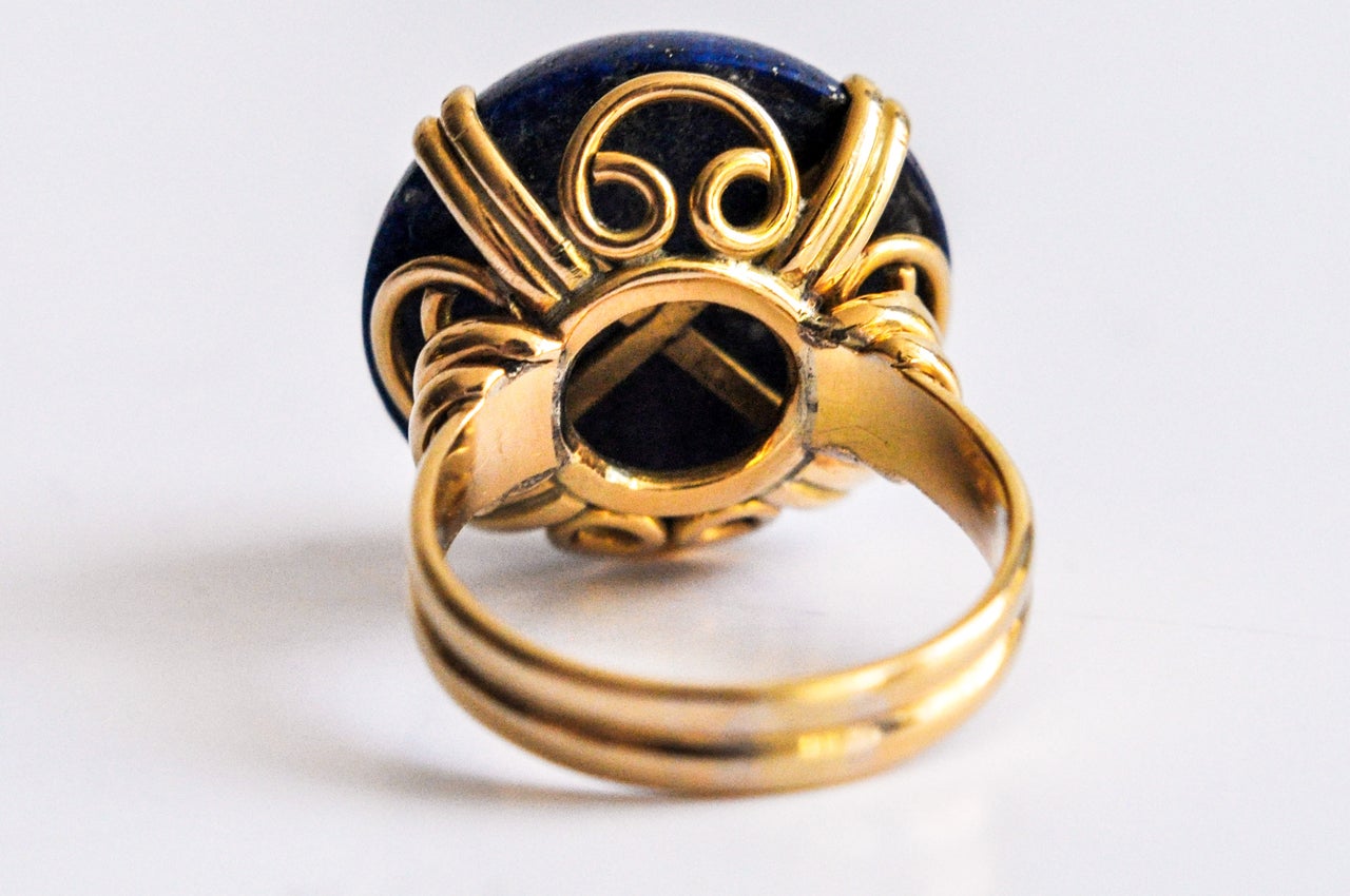 Lapis Lazuli Gold Ring 1
