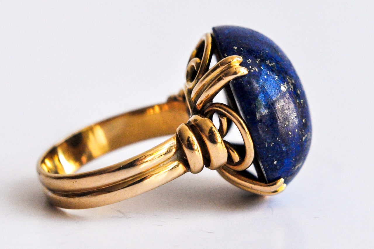 Lapis Lazuli Gold Ring at 1stdibs