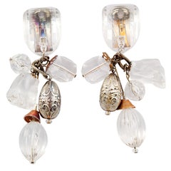 Lucite Dangle Earrings