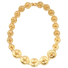 Vintage "Gold" Button Necklace