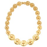 "Gold" Button Necklace 11