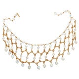 Austrian Crystal Bib Necklace