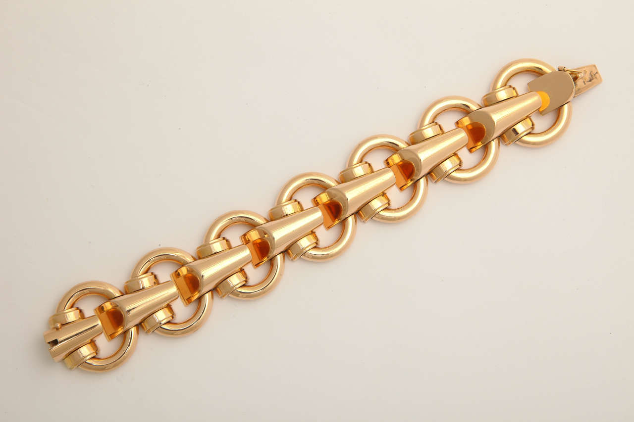 Beautiful Rose gold 1940's bracelet