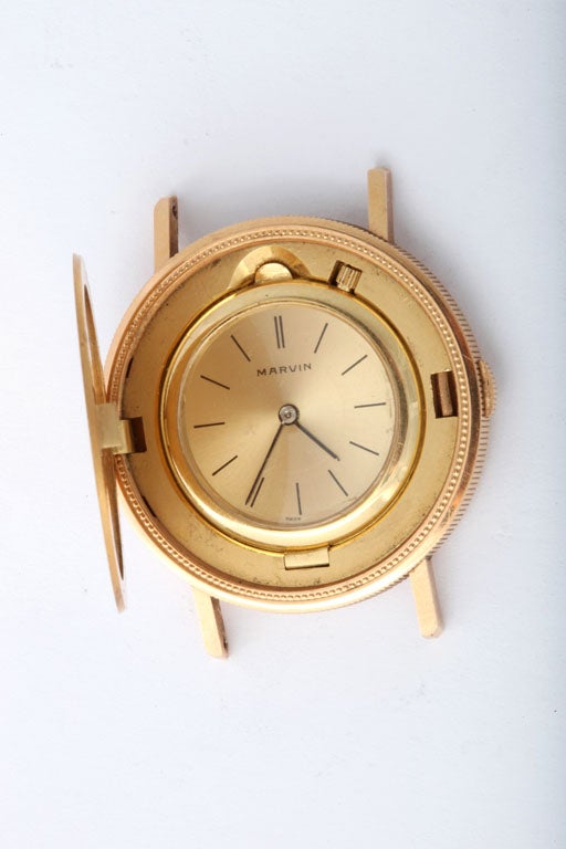 US $20 gold piece covered wrist watch For Sale 2