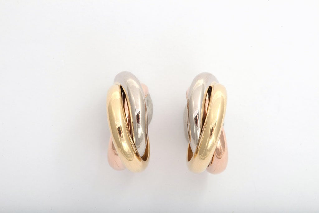 Cartier Triple Ring Earrings