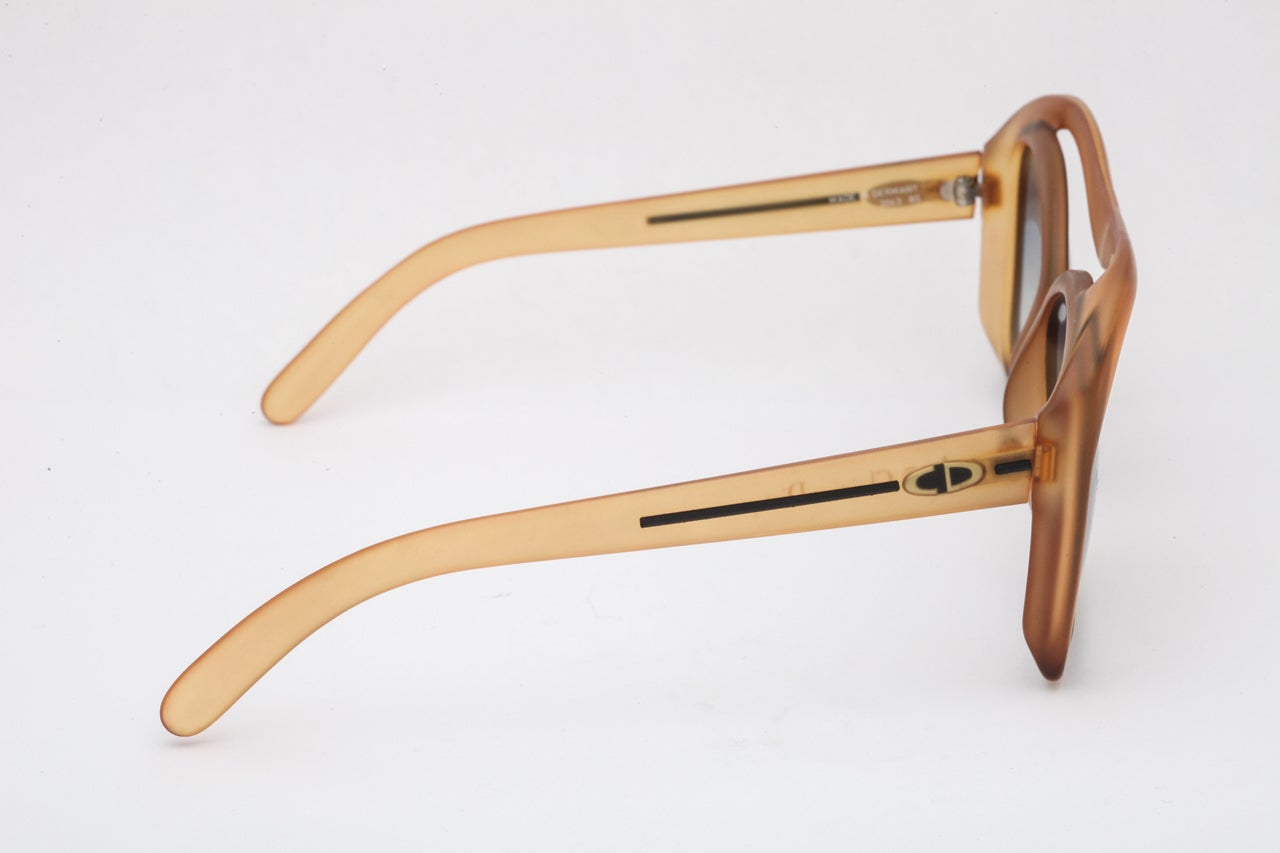 Brown Vintage Christian Dior Sunglasses 2043 80