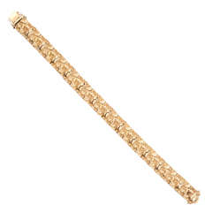 Segmented Nugget Link Bracelet 12