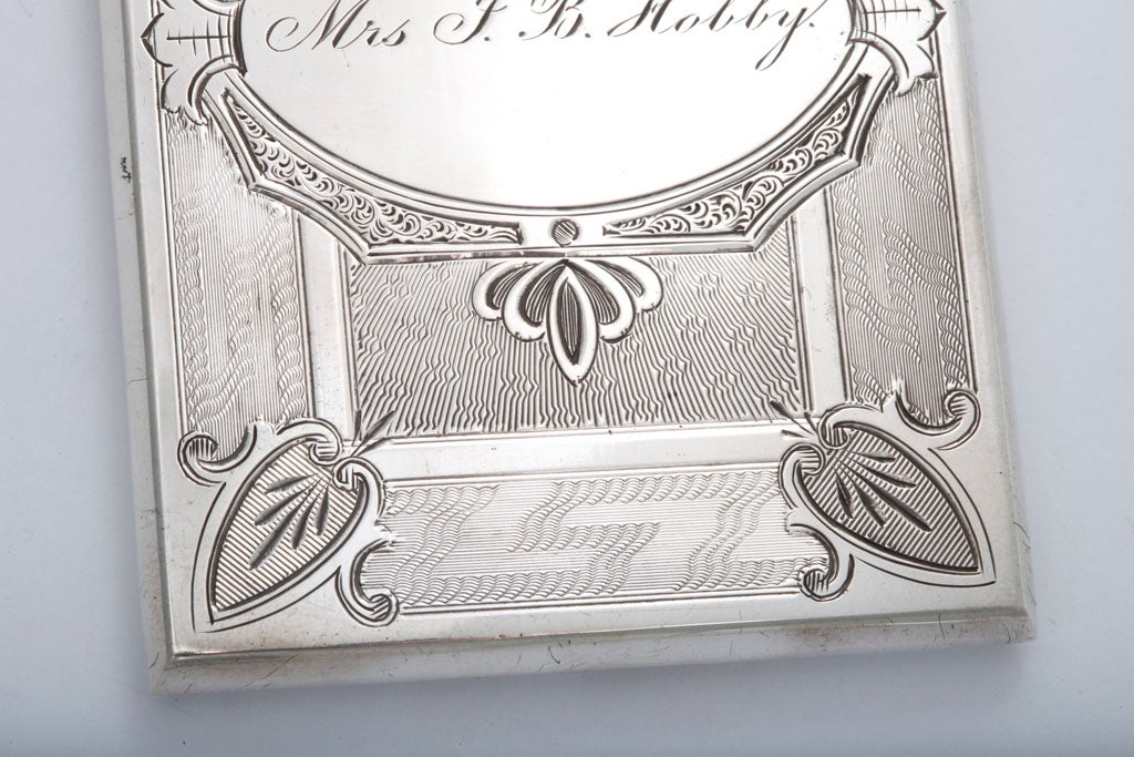 Albert Coles Coin Silver Calling Card Case 3