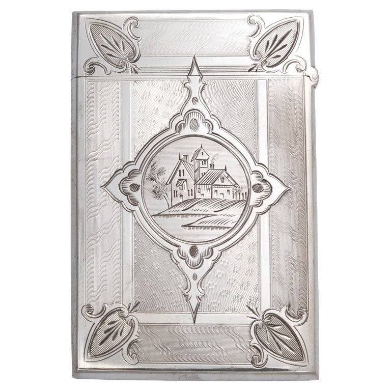 Albert Coles Coin Silver Calling Card Case