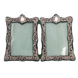 Edwardian Sterling Silver Double Picture Frame