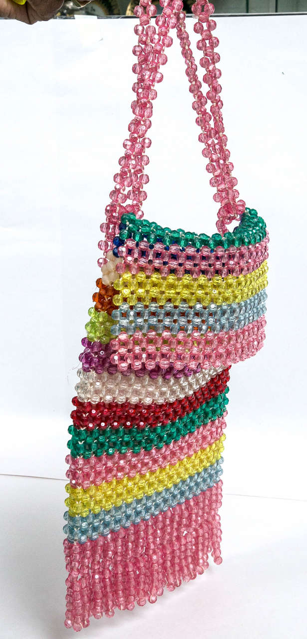 1960's Colorblock Beaded Purse Presented by Funky Finders 3