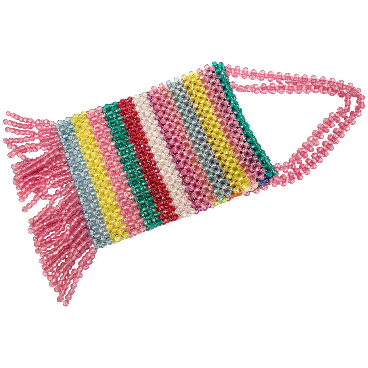 1960's Colorblock Beaded Purse Presented by Funky Finders