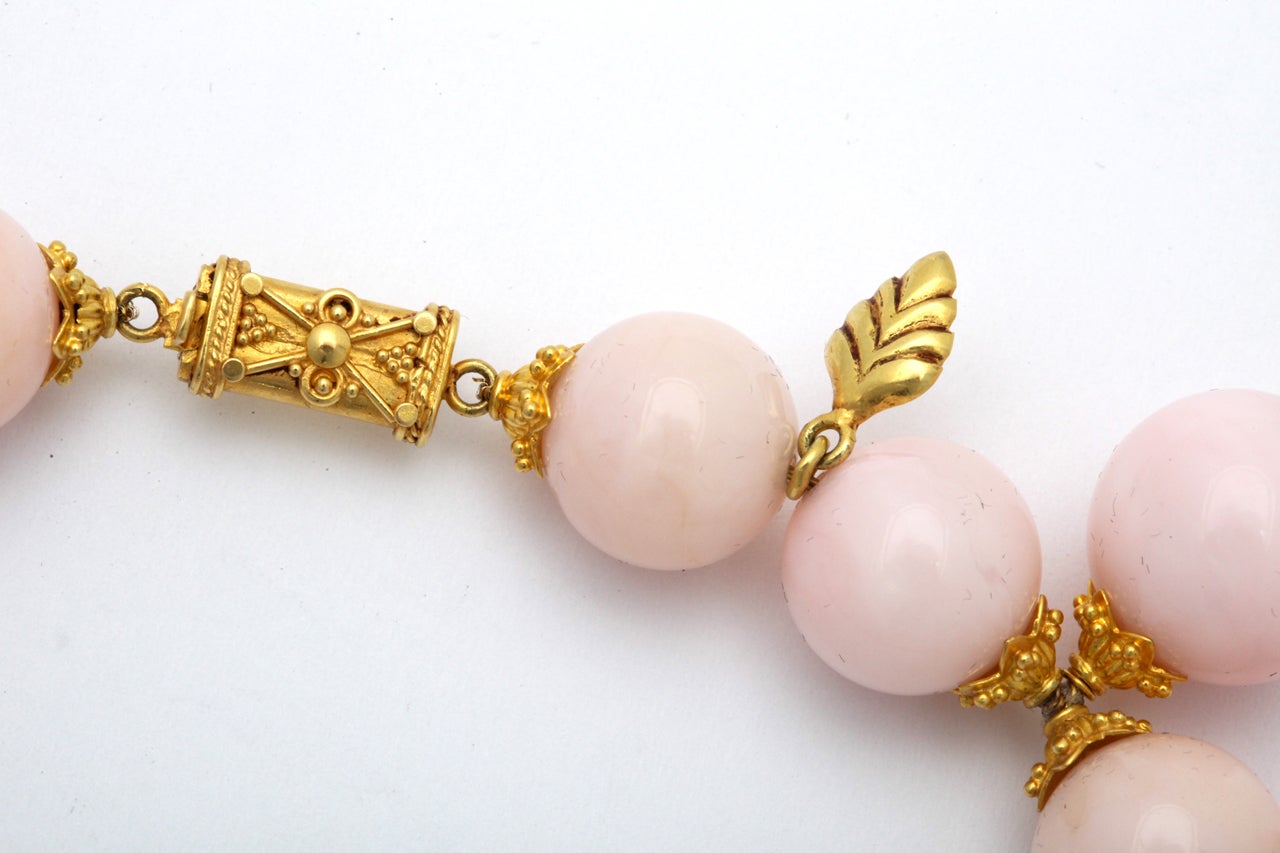 Women's Pink Peruvian Opal Collar For Sale