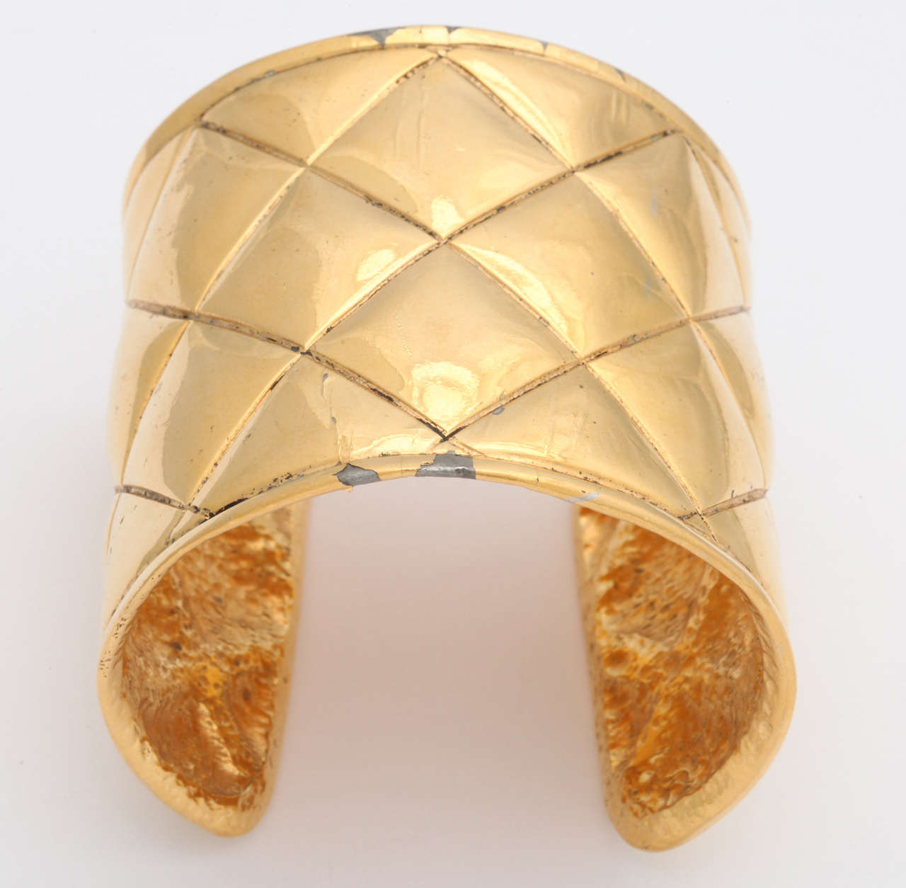 Chanel Quilted Bangle Bracelet For Sale at 1stDibs chanel quilted