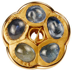 Roman Sapphire and Gold Ring