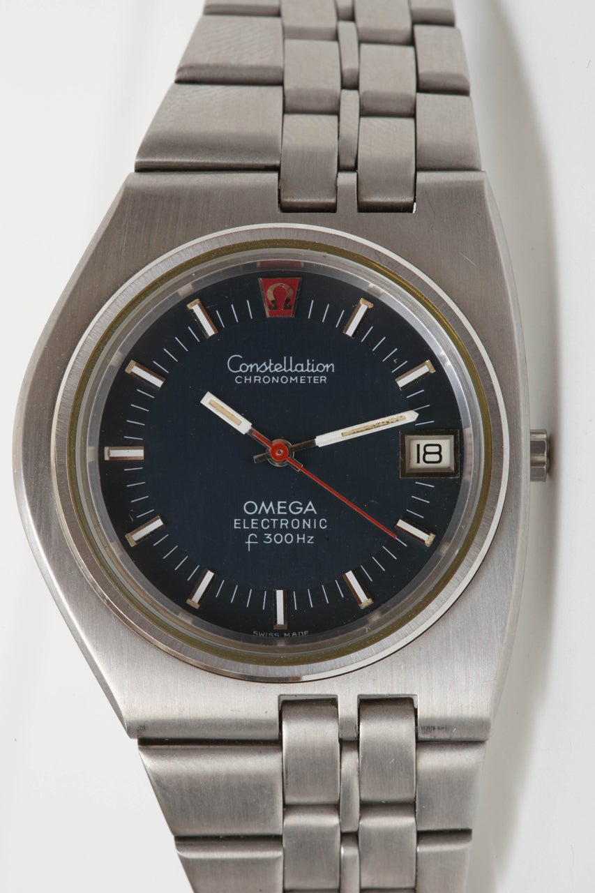 Omega Stainless Steel Seamaster f300 Hz Asymmetric Wristwatch 2