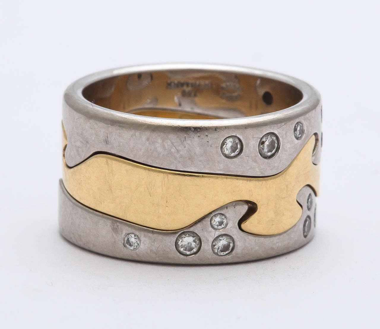 Georg Jensen by Nina Koppel Diamond Gold Fusion Ring For Sale at 1stDibs | georg  jensen fusion ring sale, diamond kopfel, georg jensen sale